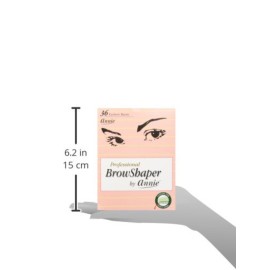 Annie - Professional BrowShaper - (36) Pack - Blue/Pink/Yellow - Stainless Steel - Safety Cover - Professional Shaping in Seconds