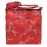 I Frogee Red-Silver Cherry Blossoms Brocade Diaper Bag/Messenger Shoulder Bag