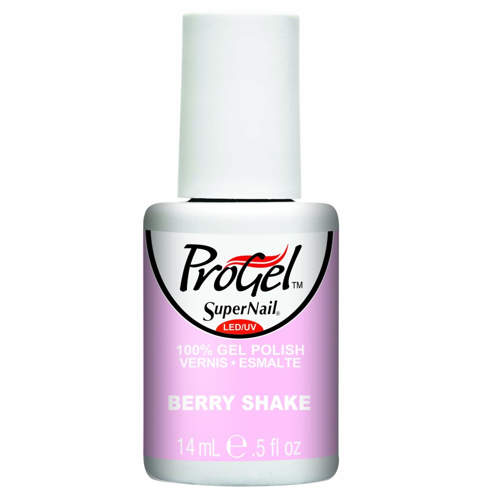 Supernail Gel Polish for Nails, Berry Shake Creme, 0.5 Fluid Ounce