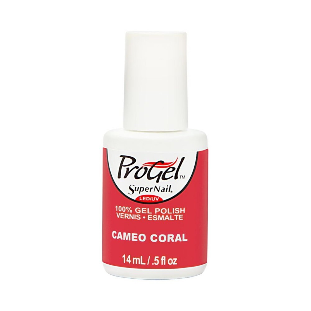 Supernail Gel Polish for Nails, Cameo Coral Creme, 0.5 Fluid Ounce
