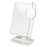 Jerdon 8-Inch by 11-Inch Lighted Vanity Mirror - Rectangular Tabletop Mirror in White with 10X Magnification Spot Mirror - Model JS811W