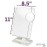 Jerdon 8-Inch by 11-Inch Lighted Vanity Mirror - Rectangular Tabletop Mirror in White with 10X Magnification Spot Mirror - Model JS811W