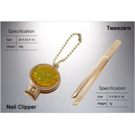 World No. 1, Three Seven 777 Travel Manicure Pedicure Grooming Kit Set - Nail Clipper (Total 18 Pcs, Model: TS-6000BG), Lifetime Warranty - Made in Korea, Since 1975