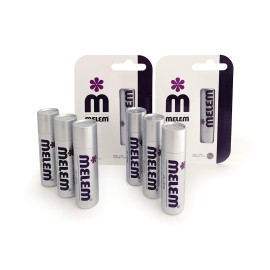 Six Melem Lip Balm Sticks with Lanolin, Relieves Dry, Chapped and Cracked Lips, Value Pack, each stick is .16 ounces