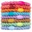 Colorful Hair Ties for Thick Hair, Grab & Go Ponytail Holders, 8 Pack, Spring, Thick No-Crease Bands with Strong Hold, Damage-Free Design, Cheerful Seasonal Mix | L. Erickson