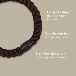 Colorful Hair Ties for Thick Hair, Grab & Go Ponytail Holders, 8 Pack, Spring, Thick No-Crease Bands with Strong Hold, Damage-Free Design, Cheerful Seasonal Mix | L. Erickson