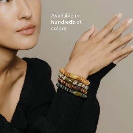 Colorful Hair Ties for Thick Hair, Grab & Go Ponytail Holders, 8 Pack, Spring, Thick No-Crease Bands with Strong Hold, Damage-Free Design, Cheerful Seasonal Mix | L. Erickson