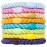 L. Erickson Grab & Go Ponytail Holders, Summer, Set of Eight - Exceptionally Secure with Gentle Hold