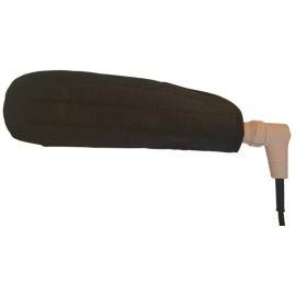 Case/Cover [Heat Resistant] for Curling Irons, Flat Irons or Straighteners, and Styling Irons, Silicone Coated Lining and Quilted Cotton Pouch for Travel, Gym, or Home [Black]