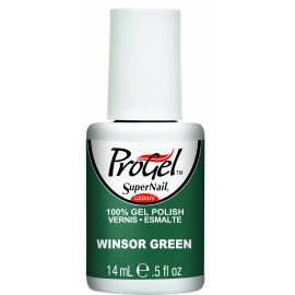 Supernail Gel Polish for Nails, Winsor Green Creme, 0.5 Fluid Ounce