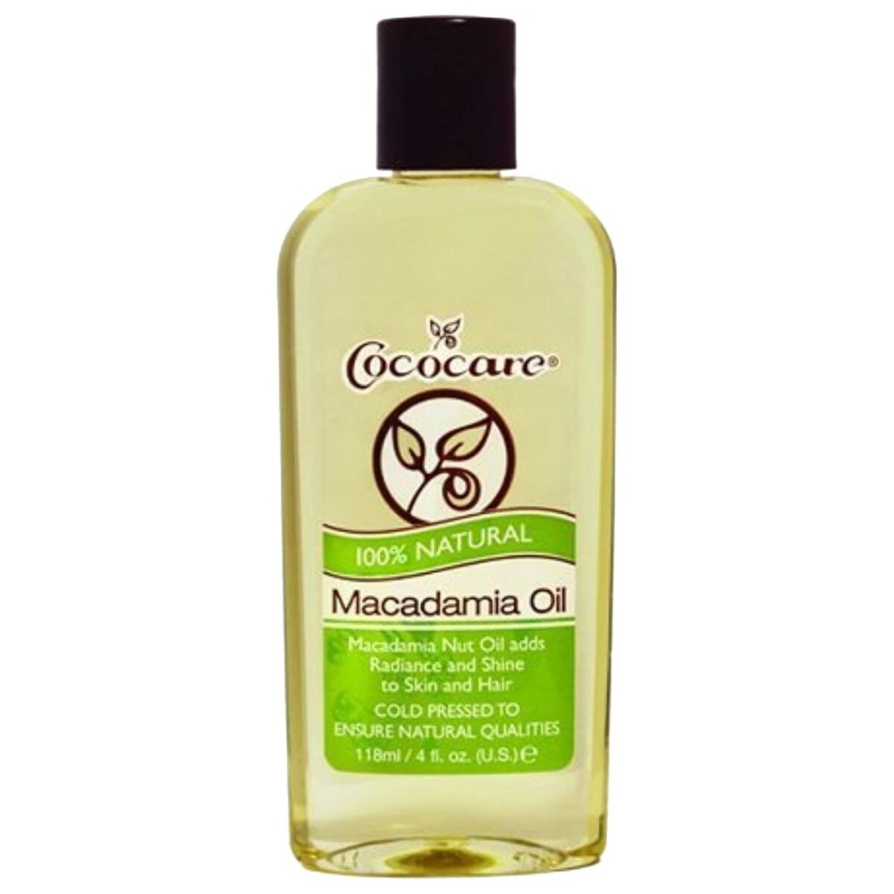COCOCARE 100% Natural Macadamia Oil - Deep Moisture for Hair & Skin - Lightweight & Fast-Absorbing - 4 oz COCOCARE 100% Natural Macadamia Oil - Deep Moisture for Hair & Skin - Lightweight & Fast-Absorbing - 4 oz