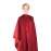 Cricket Forte Haircutting Cape Professional Salon Barbershop Hairdresser Hairstylist Cape for Clients, Adjustable Snap Neck Closure, Red