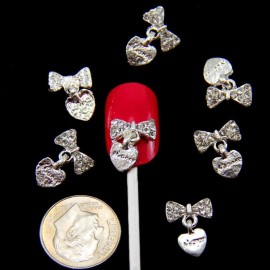 PUEEN 3D Nail Charms Wheel of 24pcs Resin & Alloy Rhinestones Nail Art Decoration Bow Flower DIY for Nails & Cell Phones-BH000348 PUEEN 3D Nail Charms Wheel of 24pcs Resin & Alloy Rhinestones Nail Art Decoration Bow Flower DIY for Nails & Cell Phones-BH000348