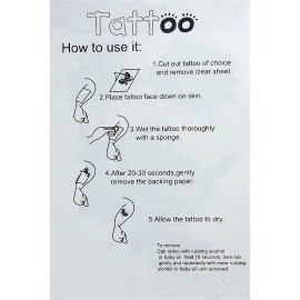 MapofBeauty Tribal Armband Pattern Waterproof Temporary Tattoo Paper Sticker 2 Sheets Per Pack MapofBeauty Tribal Armband Pattern Waterproof Temporary Tattoo Paper Sticker 2 Sheets Per Pack