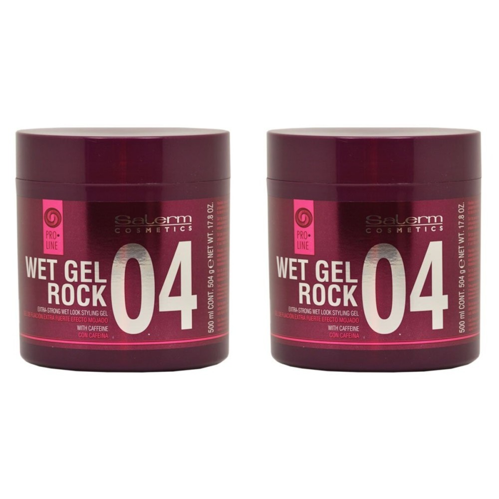 Salerm Wet Gel Rock 17.8oz / 500ml Pack of 2