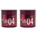 Salerm Wet Gel Rock 17.8oz / 500ml Pack of 2