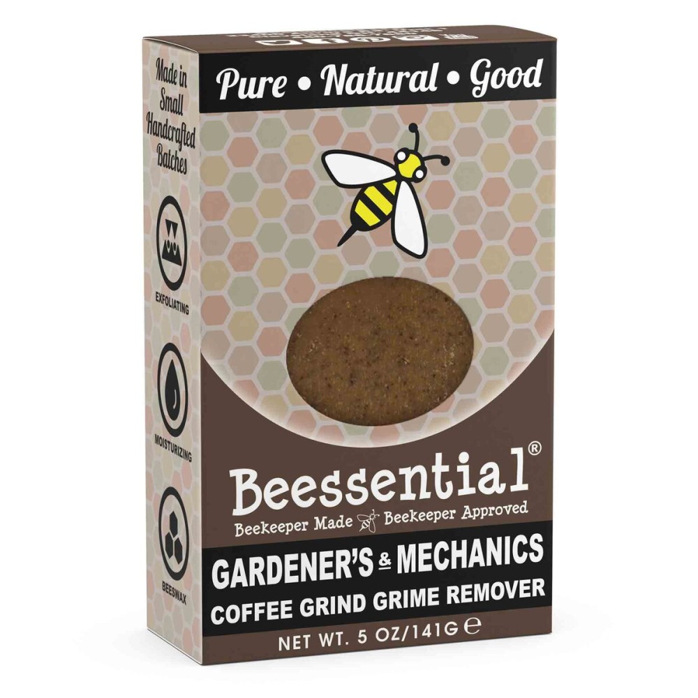 Beessential All Natural Mechanic & Gardner Small Batch Bar Soap - Great for Men, Women, and Teens- Paraben Free - Made in the USA - 5 Oz.