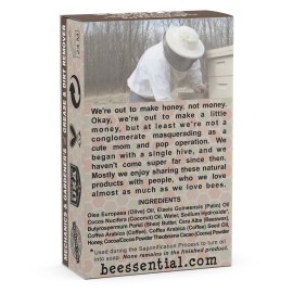 Beessential All Natural Mechanic & Gardner Small Batch Bar Soap - Great for Men, Women, and Teens- Paraben Free - Made in the USA - 5 Oz.