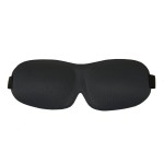 Travelon 12768 Travel Sleep Mask with Domed Eye Cup Black