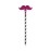 NPW Glitter Moustache Topper and Pencil, Pink (NP6780)