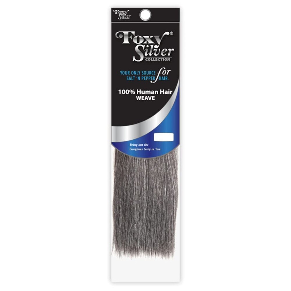 FOXY SALON WEAVE - STRAIGHT12 (Foxy Silver - Weave) - Human Hair Weave in 34 FOXY SALON WEAVE - STRAIGHT12 (Foxy Silver - Weave) - Human Hair Weave in 34