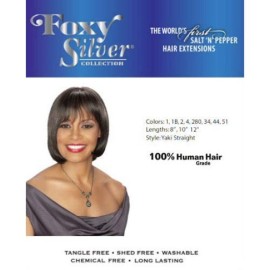 FOXY SALON WEAVE - STRAIGHT12 (Foxy Silver - Weave) - Human Hair Weave in 34 FOXY SALON WEAVE - STRAIGHT12 (Foxy Silver - Weave) - Human Hair Weave in 34