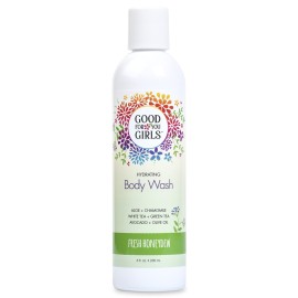 Good For You Girls Natural Body Wash with Aloe, Avocado & Jojoba Oils,Shower Gel Body Wash for Girls to Adults, Vegan and Paraben Free, Honeydew Scent (8 Fl oz)