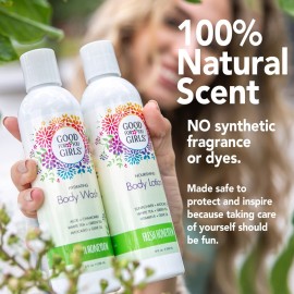 Good For You Girls Natural Body Wash with Aloe, Avocado & Jojoba Oils,Shower Gel Body Wash for Girls to Adults, Vegan and Paraben Free, Honeydew Scent (8 Fl oz)