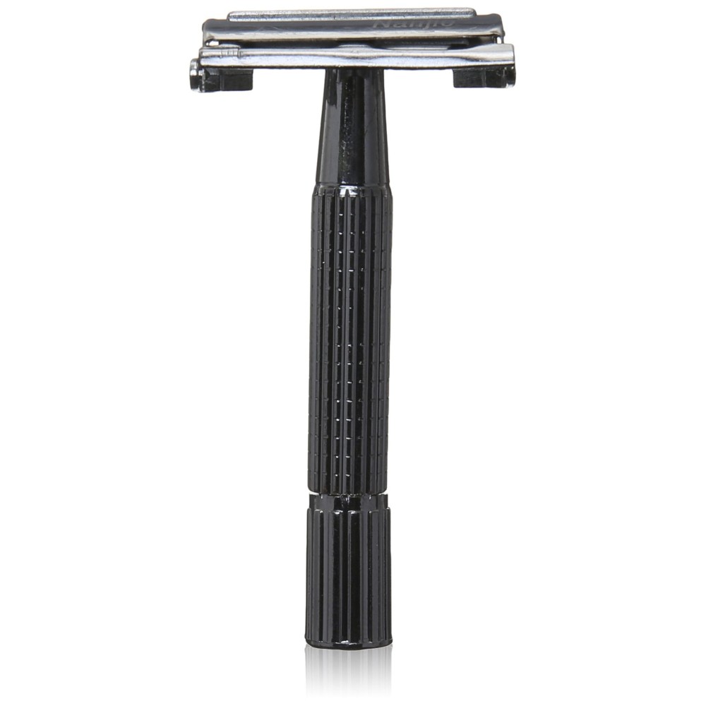 Butterfly Open Double Edge Safety Razor with Mid Aluminum Membrane Butterfly Open Double Edge Safety Razor with Mid Aluminum Membrane