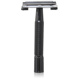 Butterfly Open Double Edge Safety Razor with Mid Aluminum Membrane Butterfly Open Double Edge Safety Razor with Mid Aluminum Membrane