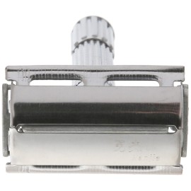 Butterfly Open Double Edge Safety Razor with Mid Aluminum Membrane Butterfly Open Double Edge Safety Razor with Mid Aluminum Membrane
