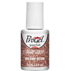 Supernail Progel Nail Lacquer, Gilded Rose, 0.5 Fluid Ounce