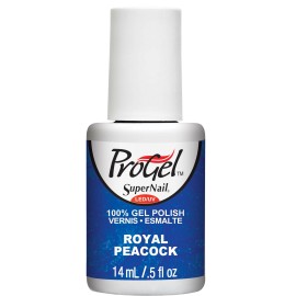 Supernail Progel Nail Lacquer, Royal Peacock, 0.5 Fluid Ounce