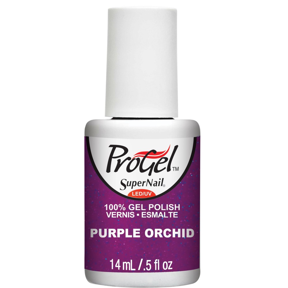 Supernail Progel Nail Lacquer, Purple Orchid, 0.5 Fluid Ounce