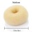 Beaute Galleria Hair Donut Bun Maker Ring Style Mesh Chignon Ballet Sock Bun (Medium, Beige/Blonde)
