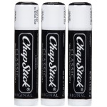 ChapStick Classic, Skin Protectant Flavored Lip Balm Tube, 3 Count (Pack of 1)