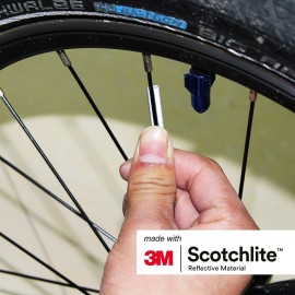 Salzmann Spoke Reflectors for Bicycles | High Visibility| Made with 3M Scotchlite | 36 Pieces
