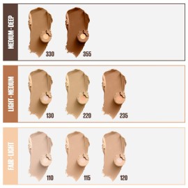 Maybelline Fit Me Shine-Free + Balance Foundation Stick, Multi-Use Face Makeup and Contour Stick For Natural, Matte Coverage, Porcelain, 1 Count