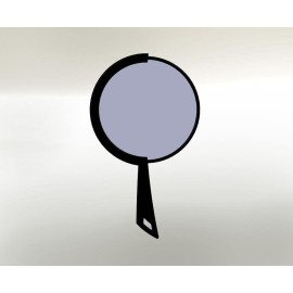 Cricket Deco Salon Mirror for Hair Stylist, Round Handheld Hand Mirror with Handle, Hairstylist Barber Station Supplies and Accessories, Black Cricket Deco Salon Mirror for Hair Stylist, Round Handheld Hand Mirror with Handle, Hairstylist Barber Station Supplies and Accessories, Black