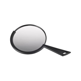 Cricket Deco Salon Mirror for Hair Stylist, Round Handheld Hand Mirror with Handle, Hairstylist Barber Station Supplies and Accessories, Black Cricket Deco Salon Mirror for Hair Stylist, Round Handheld Hand Mirror with Handle, Hairstylist Barber Station Supplies and Accessories, Black