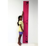 One Grace Place Sassy Shaylee Growth Chart Decal, Black, Pink, and Purple