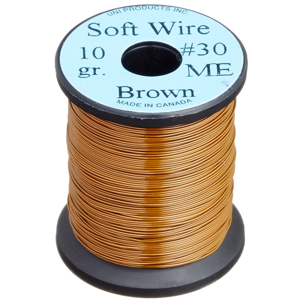 TIEMCO UNI Soft Wire, M, Brown