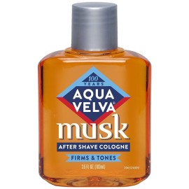 Aqua Velva Musk After Shave Cologne 3.50 oz (Pack of 2)