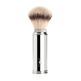 MUEHLE Shaving Brush with Fiber, Handle Material Metal, Chrome-plated, 1 Pound