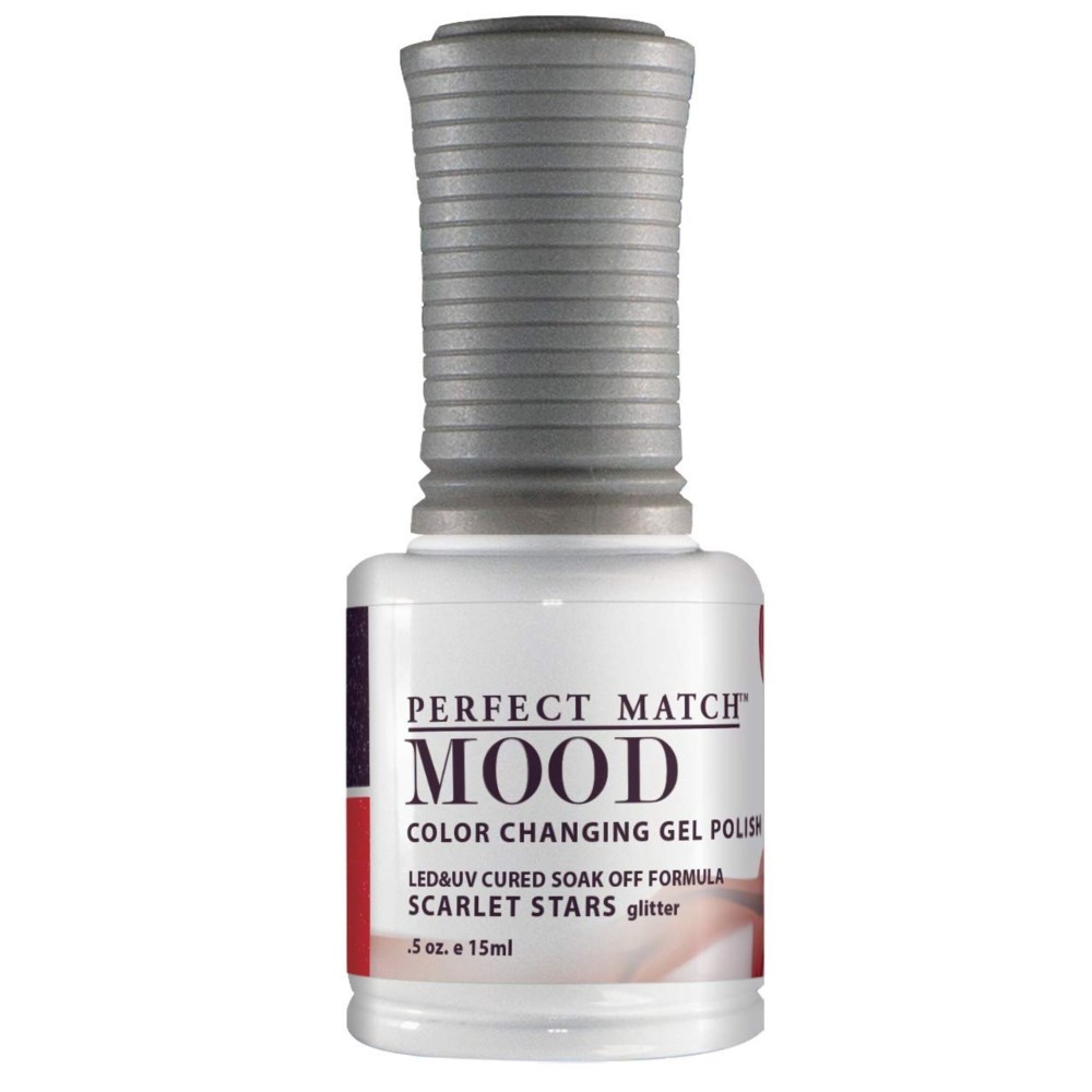 LECHAT Perfect Match Mood Gel Polish, Scarlet Stars, 0.5 Fl Oz (MPMG13) LECHAT Perfect Match Mood Gel Polish, Scarlet Stars, 0.5 Fl Oz (MPMG13)