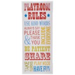 The Kids Room by Stupell Playroom Rules Use Kind Words Rectangle Wall Plaque