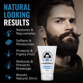 Bluebeards Original Wonder Beard Intensive Repair, 4 oz. - Beard Conditioner for Men with Meadowfoam Seed Oil & Amino Acids to Deeply Restore, Soften, and Rejuvenate Your Beard and Skin - Made in USA Bluebeards Original Wonder Beard Intensive Repair, 4 oz. - Beard Conditioner for Men with Meadowfoam Seed Oil & Amino Acids to Deeply Restore, Soften, and Rejuvenate Your Beard and Skin - Made in USA