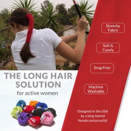 Wrapter Motorcycle Ponytail Wrap (Red)