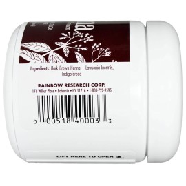 RAINBOW RESEARCH Dark Brown Henna - 4 oz. RAINBOW RESEARCH Dark Brown Henna - 4 oz.