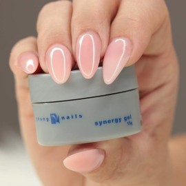 Young Nails Synergy Gel System, Foundation Gel - Builder Gel Base Coat, Superior Adhesion & Strength, Hard Gel Base Coat - Base Gel, Clear, 30g
